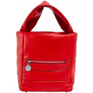 červená dámska kabelka s rukoväťou vyobraziť