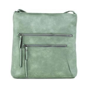 Zelená dámska kabelka so zipsami vyobraziť