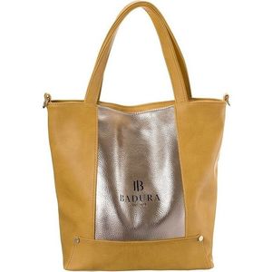 Badura žlto-zlatá priestranná shopper bag vyobraziť