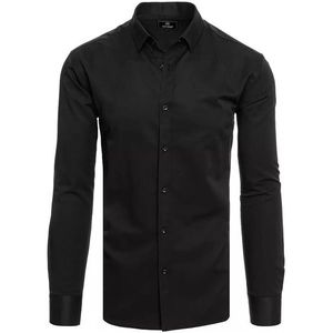 čierna pánska košeĺa s dlhým rukávom vyobraziť