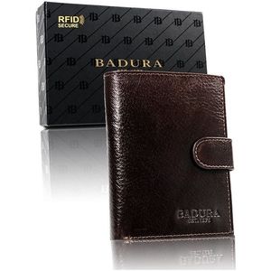 Badura tmavo hnedá kožená peňaženka so zapínaním vyobraziť
