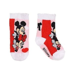 Disney minnie mouse - ružovo-biele dievčenské ponožky vyobraziť