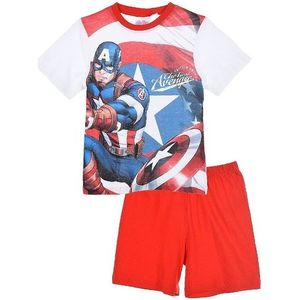 Avengers marvel captain america červené chlapčenské pyžamo vyobraziť