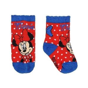 Minnie mouse disney - červeno-modré ponožky s bodkami vyobraziť