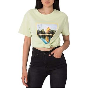 Svetlozelené dámske tričko s potlačou vyobraziť