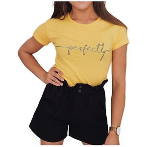 žlté dámske tričko perfectly vyobraziť
