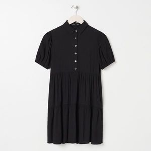Sinsay - Košeľové šaty - Čierna vyobraziť