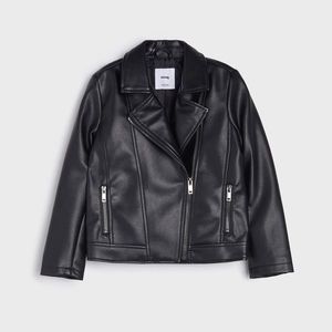 Sinsay - Motorkárska bunda z umelej kože - Čierna vyobraziť
