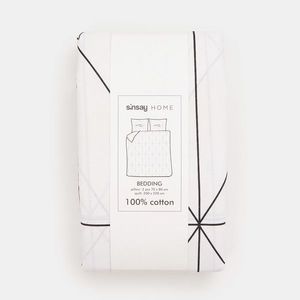 Sinsay - Bavlnená posteľná súprava, 220 cm × 200 cm - Biela vyobraziť