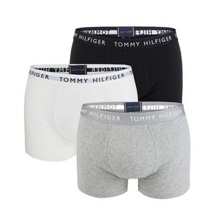 TOMMY HILFIGER - 3PACK cotton essentials black, white, gray boxerky -XL (101-111 cm) vyobraziť