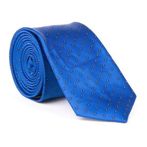 Modrá kravata s bodkami. vyobraziť