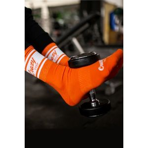 Oranžové vysoké športové ponožky Crazystep vyobraziť