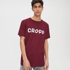 Cropp - Tričko s nápisom Cropp - Bordový vyobraziť