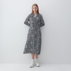 Reserved - Vzorované šaty EcoVero™ - Viacfarebná vyobraziť