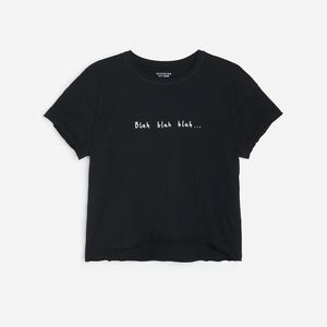 Reserved - Bavlnené tričko s nápisom - Čierna vyobraziť