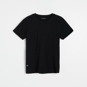 Reserved - Bavlnené basic tričko - Čierna vyobraziť