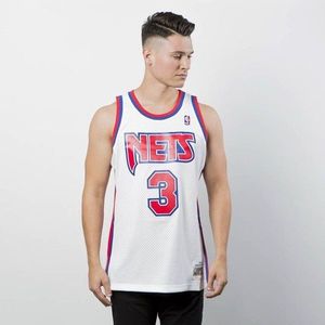 Mitchell & Ness New Jersey Nets 3 Drazen Petrovic white Swingman Jersey - 2XL vyobraziť