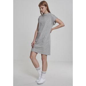 Urban Classics Ladies Turtle Extended Shoulder Dress grey - 4XL vyobraziť