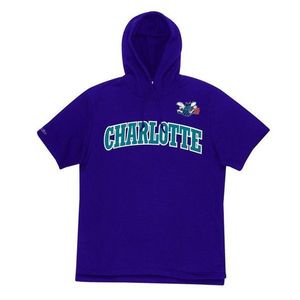 Sweatshirt Mitchell & Ness Charlotte Hornets Gameday S/S FT Hoody purple - M vyobraziť