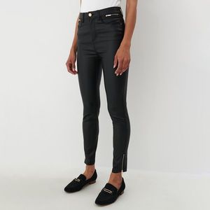 Mohito - Voskované nohavice skinny - Čierna vyobraziť