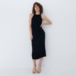 Mohito - Pruhované šaty - Čierna vyobraziť