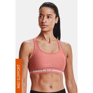 Tehlová športová podprsenka Under Armour Crossback Heather vyobraziť