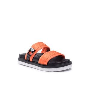 Calvin Klein Jeans Šľapky Flat Sandal Twostraps Pes YM0YM00008 Oranžová vyobraziť