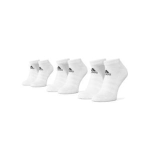 adidas Súprava 3 párov krátkych ponožiek unisex Cush Low 3Pp DZ9384 Biela vyobraziť