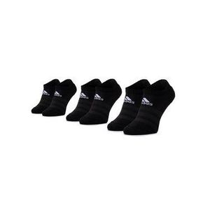 adidas Súprava 3 párov kotníkových ponožiek unisex Cush Low 3PP DZ9385 Čierna vyobraziť