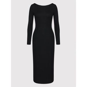 Armani Exchange Úpletové šaty 6KYA88 YJ6TZ 1200 Čierna Slim Fit vyobraziť
