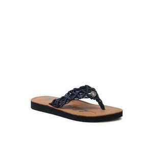 Tommy Hilfiger Žabky Faded Leather Footbed Sandal FW0FW05808 Tmavomodrá vyobraziť