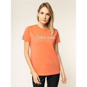 Calvin Klein Tričko Core Logo K20K201365 Oranžová Regular Fit vyobraziť