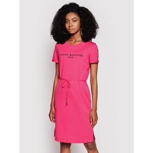 Tommy Hilfiger Každodenné šaty Th Cool Reg Ss WW0WW28189 Ružová Regular Fit vyobraziť