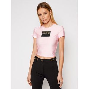 Versace Jeans Couture Tričko B2HWA703 Ružová Regular Fit vyobraziť