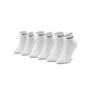 Reebok Súprava 3 párov kotníkových ponožiek unisex Act Core Ankle Sock 3P GH8167 Biela vyobraziť