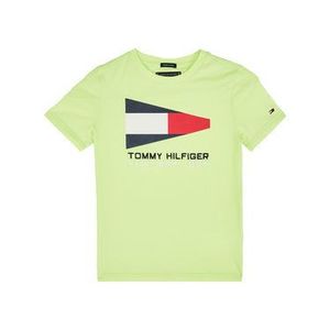 Tommy Hilfiger Tričko Tommy Flag Sailing Gear KB0KB05628 M Žltá Regular Fit vyobraziť