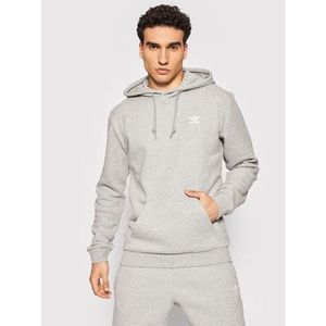 adidas Mikina adicolor Essentials Trefoil H34654 Sivá Regular Fit vyobraziť