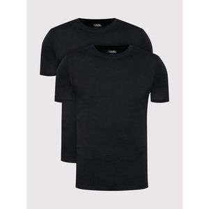 KARL LAGERFELD 2-dielna súprava tričiek Crew Neck 215M2199 Čierna Slim Fit vyobraziť