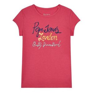 Pepe Jeans Tričko Farrah PG502488 Ružová Regular Fit vyobraziť