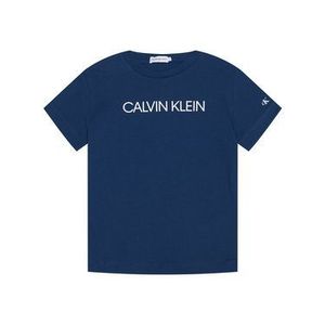 Calvin Klein Jeans Tričko Institutional IB0IB00347 Modrá Regular Fit vyobraziť