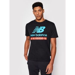 New Balance Tričko MT11517BK Čierna Athletic Fit vyobraziť
