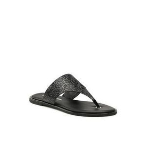 Calvin Klein Jeans Žabky Flat Sandal Toe Slide Em Pa-Pl YW0YW00142 Čierna vyobraziť