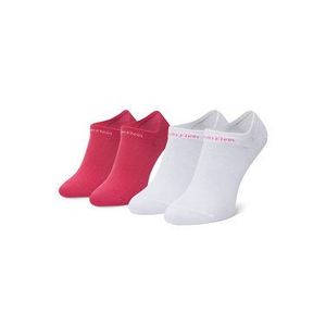 Calvin Klein Súprava 2 párov kotníkových ponožiek dámskych 100001814 r.OS Ružová vyobraziť