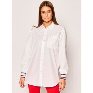 Tommy Hilfiger Košeľa ICONS Icon WW0WW27483 Biela Boyfriend Fit vyobraziť