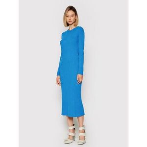 Liviana Conti Úpletové šaty F1WC36 Modrá Slim Fit vyobraziť