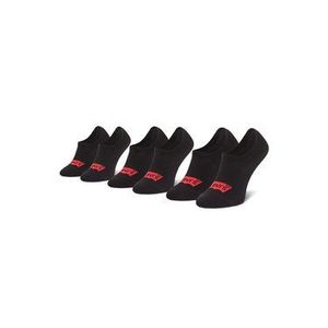 Levi's® Súprava 3 párov krátkych ponožiek unisex 37157-0593 Čierna vyobraziť