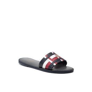 Tommy Hilfiger Šľapky Corporate Flat Leather Mule FW0FW05771 Ružová vyobraziť