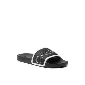 Calvin Klein Jeans Šľapky Slide Padded Ck Pes-Pu YW0YW00131 Čierna vyobraziť