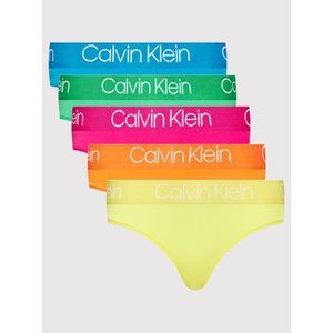 Calvin Klein Underwear Set 5 kusov nohavičiek typu tanga 000QD6013E Farebná vyobraziť