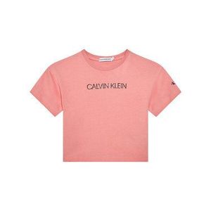 Calvin Klein Jeans Tričko Institutional Logo IG0IG01064 Ružová Boxy Fit vyobraziť